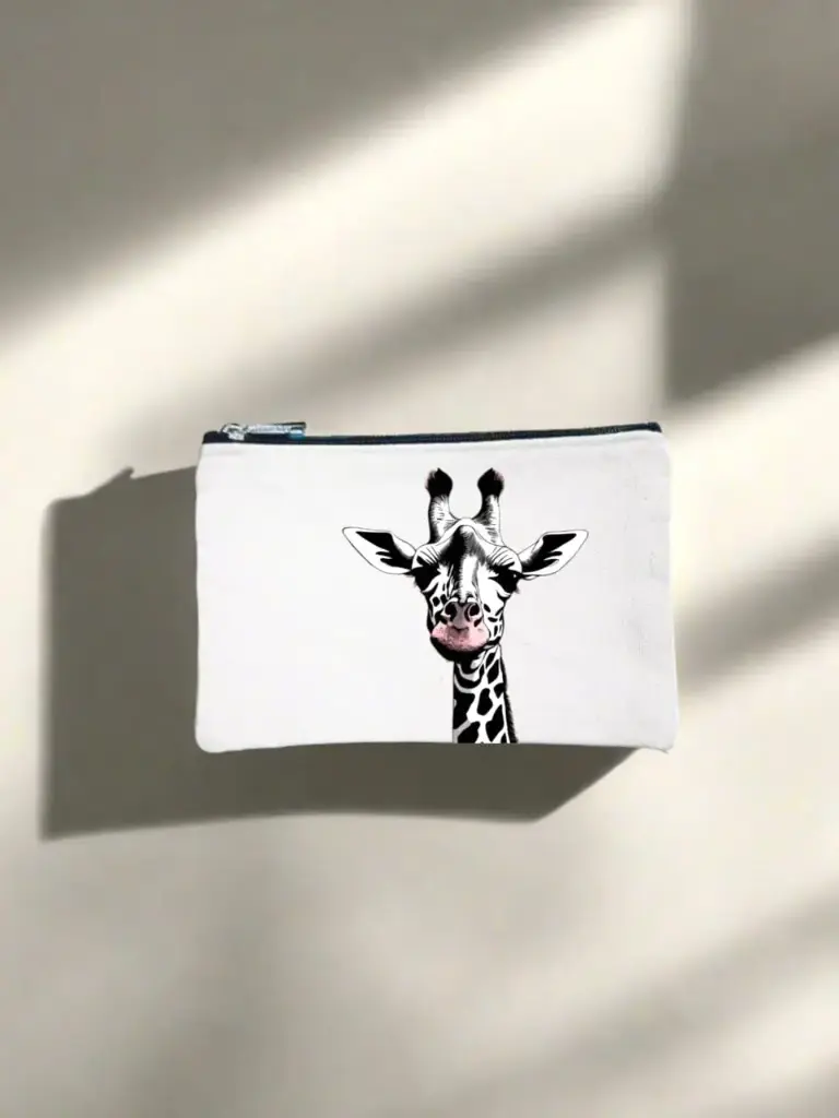  Gorgeous Giraffe Canvas Pencil Pouch Bag