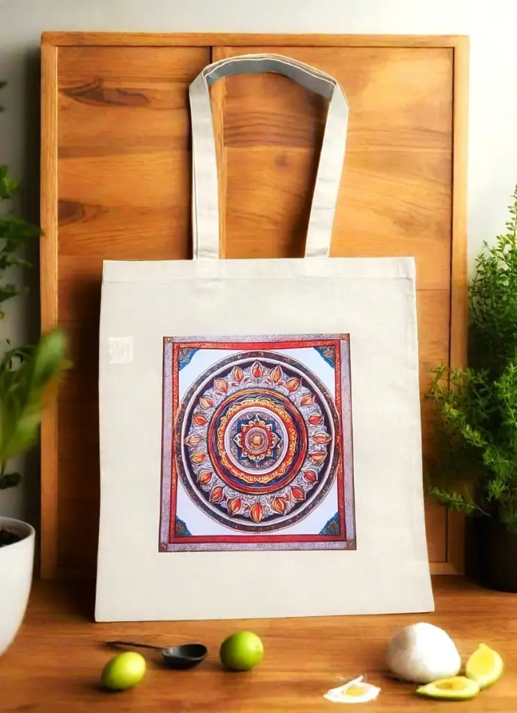  Eternals Canvas Beige Tote Bag with Zipper
