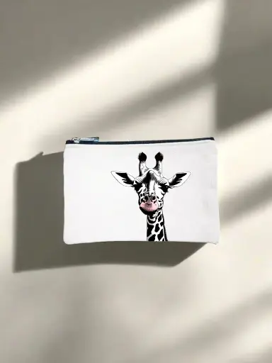  Gorgeous Giraffe Canvas Pencil Pouch Bag