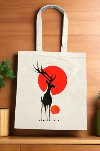  Jötun Canvas Beige Tote Bag with Zipper